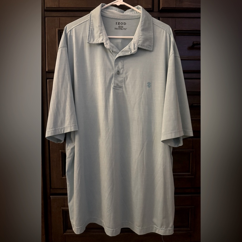 IZOD Big/Tall Men’s Short Sleeve Performance Polo - EUC - Sea Green - Size XXL